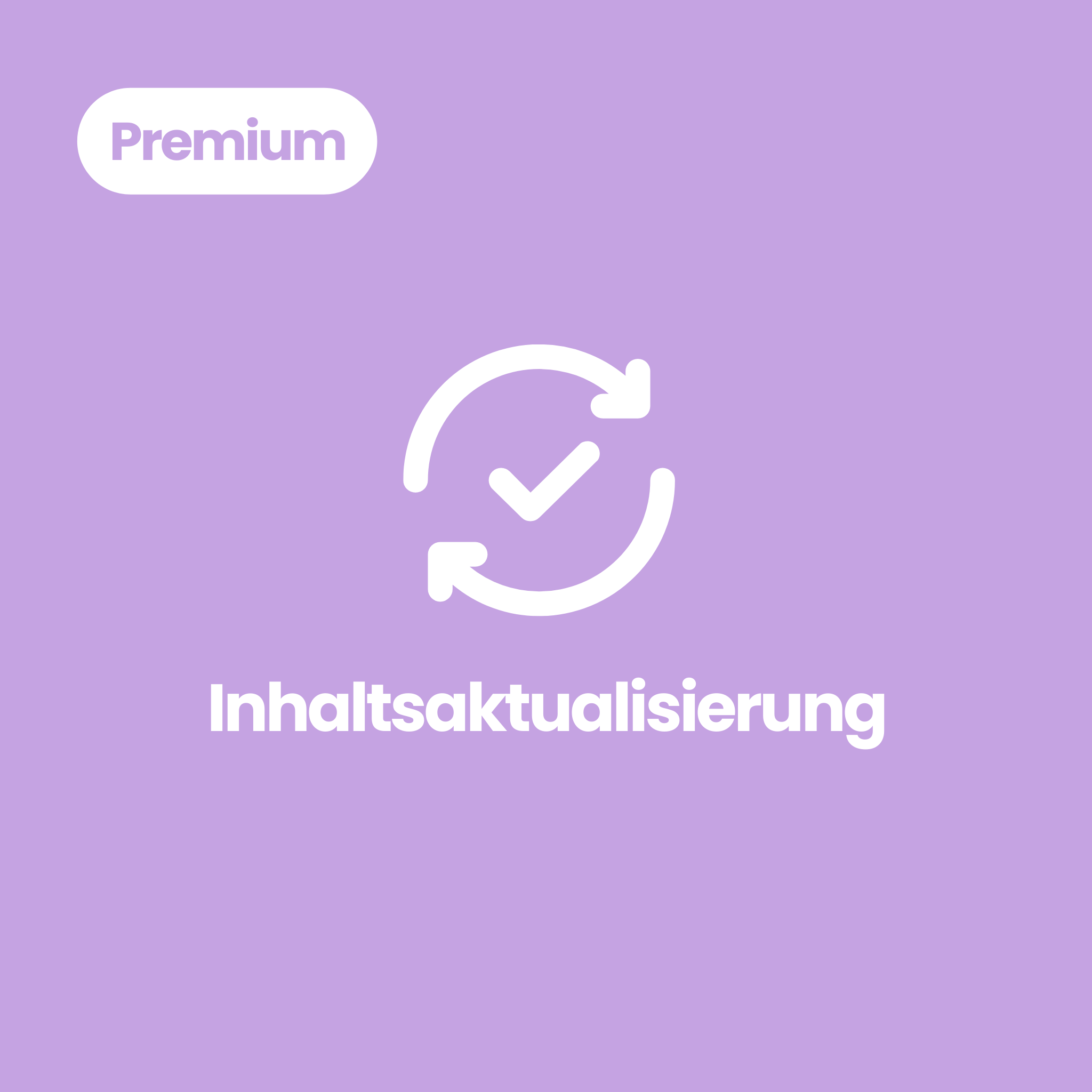 Inhaltsaktualisierung Premium-Paket
