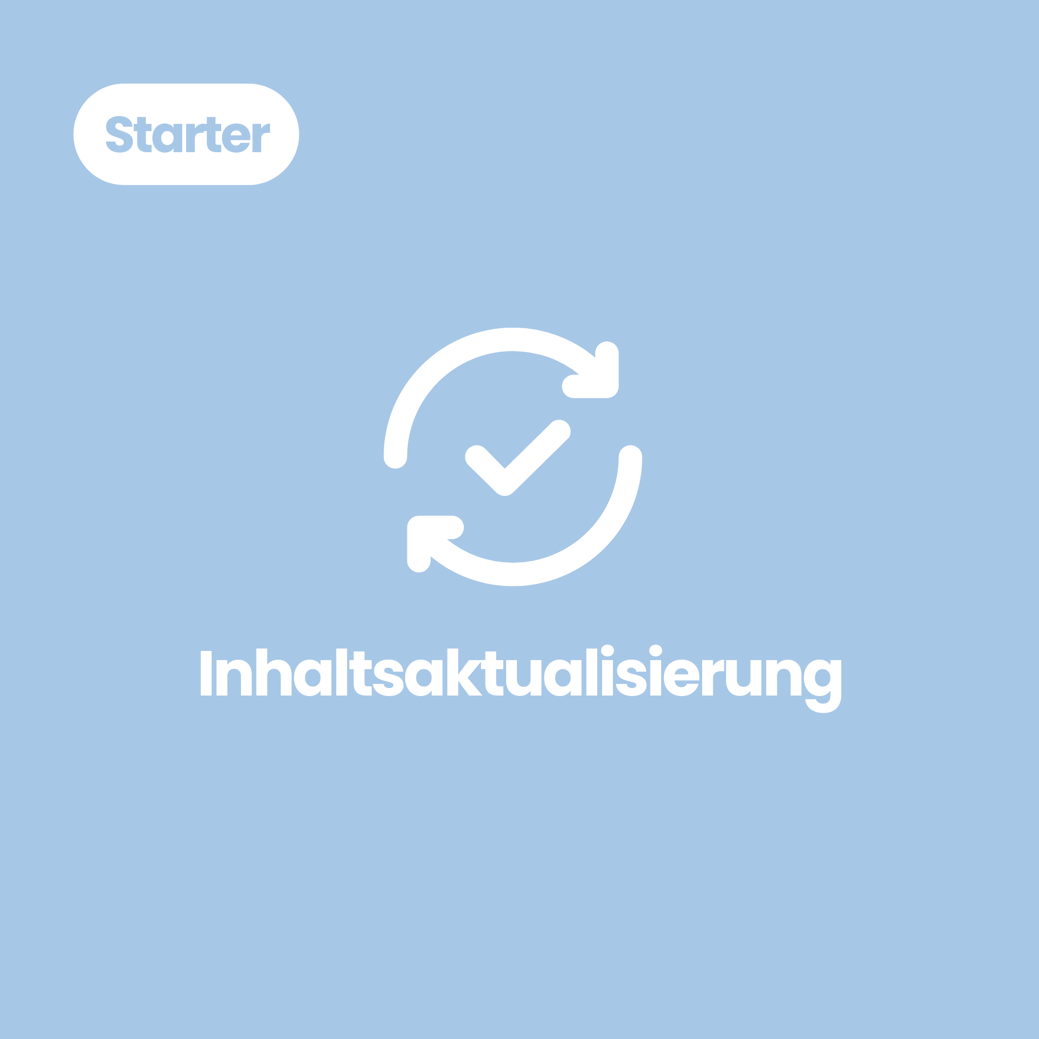 Inhaltsaktualisierung Starter-Paket